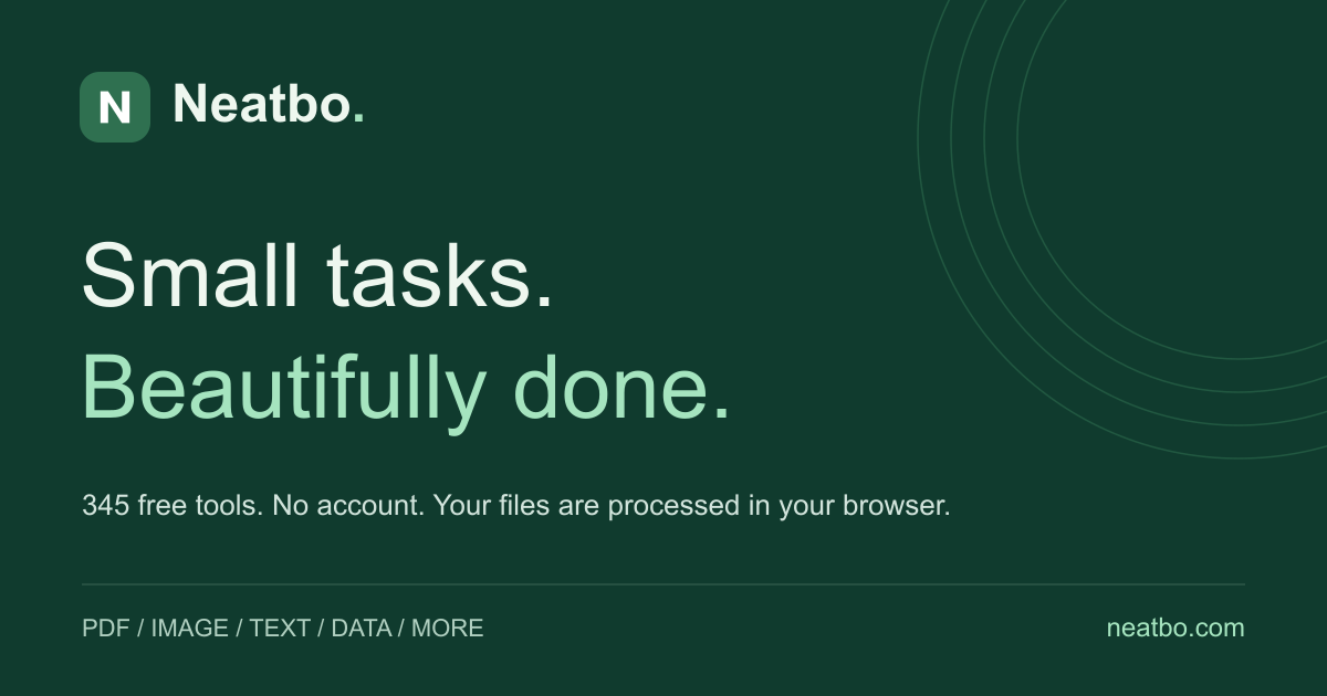 Neatbo screenshot